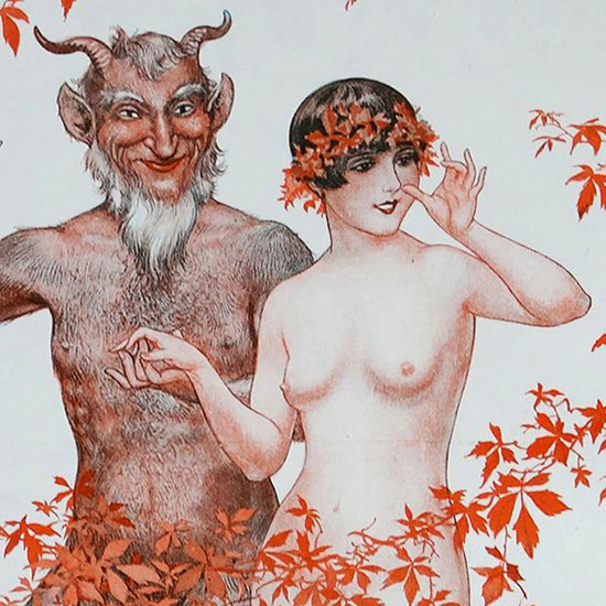 Detail Of Cheri Herouard La Vie Parisienne 1926 Enfin Seuls page B | Best of Vintage Ad Art 1891-1970