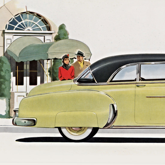 Detail Of Chevrolet Bel Air 1950 Moonlite Body B | Best of Vintage Ad Art 1891-1970