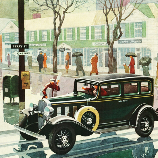 Detail Of Chevrolet Special Sedan 1932 | Best of Vintage Ad Art 1891-1970