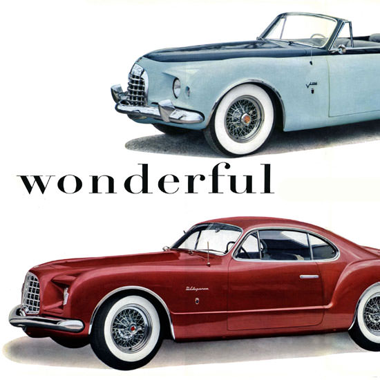 Detail Of Chrysler C-200 DElegance Exner 1952 | Best of 1950s Ad and Cover Art