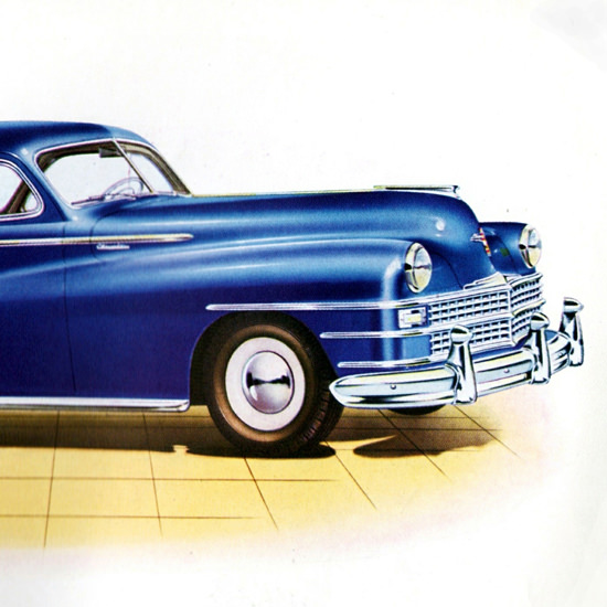 Detail Of Chrysler Club Coupe 1946 Royal Windsor | Best of 1940s Ad and Cover Art