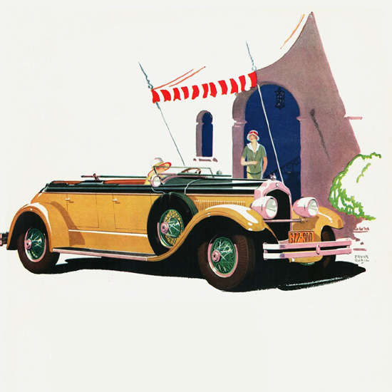 Detail Of Chrysler Imperial 80 Dual Cowl Phaeton 1927 | Best of Vintage Ad Art 1891-1970