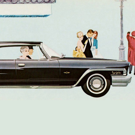 Detail Of Chrysler New Yorker Hardtop 1962 | Best of Vintage Ad Art 1891-1970