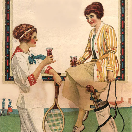 Detail Of Coca-Cola Drink Golf Atlanta | Best of Vintage Ad Art 1891-1970