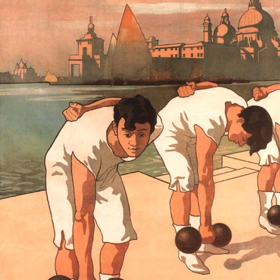 Detail Of Concorso Fed Nazionale Ginnastico Venezia 1907 | Best of Vintage Ad Art 1891-1970