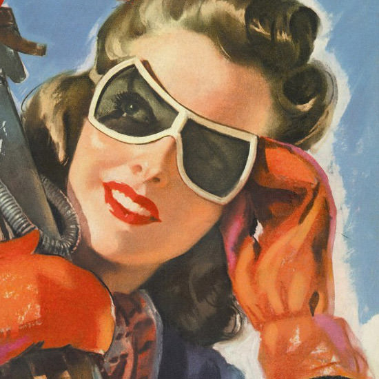 Detail Of Cosmopolitan Magazine Reno By Faith Baldwin | Best of Vintage Ad Art 1891-1970