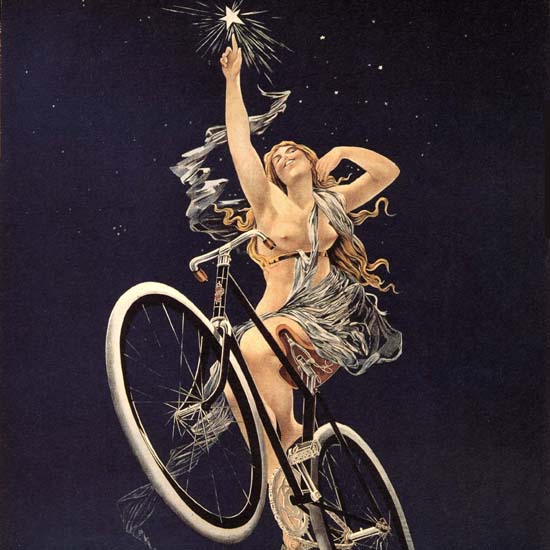Detail Of Cycles Sirius Nude Rue Duret Paris Henri Gray | Best of Vintage Ad Art 1891-1970