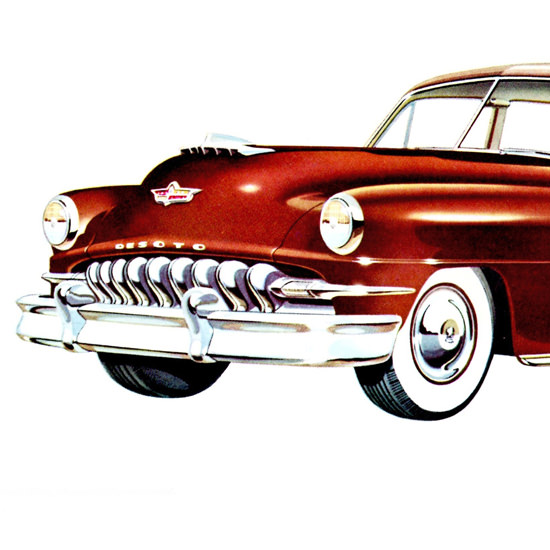 Detail Of DeSoto All Steel Station Wagon 1952 | Best of Vintage Ad Art 1891-1970