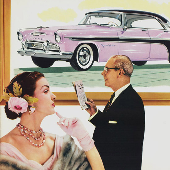 Detail Of DeSoto Fireflite Sportsman 1956 | Best of 1950s Ad and Cover Art