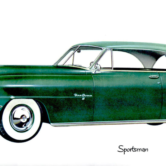 Detail Of DeSoto Sportsman Hardtop Fire Dome 8 1952 | Best of 1950s Ad and Cover Art