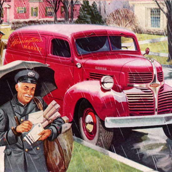 Detail Of Dodge Panel Truck 1947 Always Dependable | Best of Vintage Ad Art 1891-1970