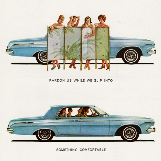Detail Of Dodge Polara 1963 Pardon Us While We Slip Into | Best of 1960s Ad and Cover Art