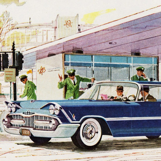 Detail Of Dodge Royal Lancer  1959 Pushbutton Tunes In | Best of Vintage Ad Art 1891-1970