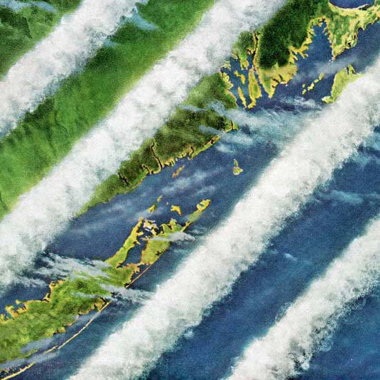 Detail Of Douglas DC-8 Jetliner Makes History 1958 | Best of Vintage Ad Art 1891-1970
