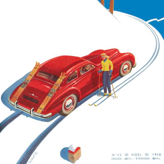 Detail Of Englebert Magazine 1948 | Best of Vintage Ad Art 1891-1970