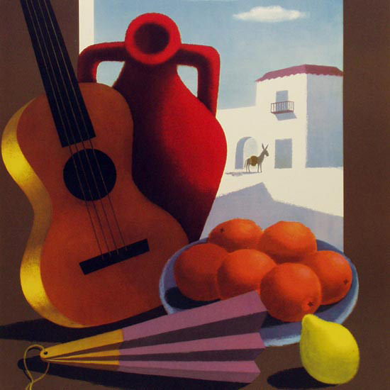 Detail Of Espana Window 1950 | Best of Vintage Ad Art 1891-1970