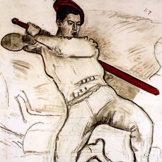 Detail Of Ferdinand Hodler Kunsthaus Zuerich 1917 | Best of Vintage Ad Art 1891-1970