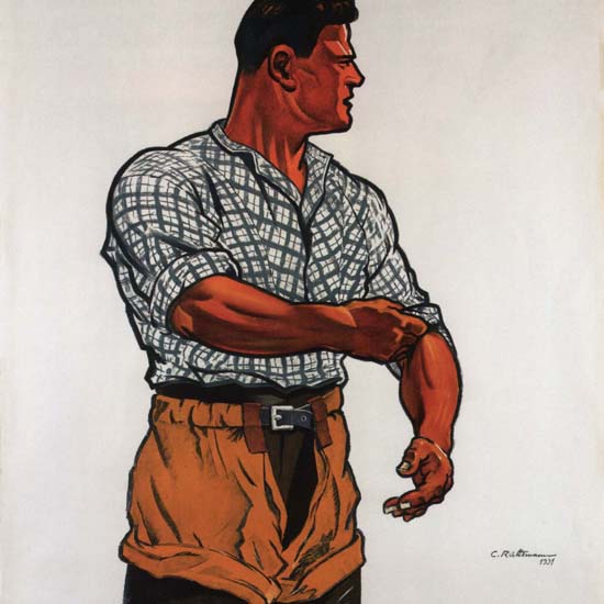 Detail Of Fete federal De Lutte Zurich 1931 Suisse | Best of Vintage Ad Art 1891-1970