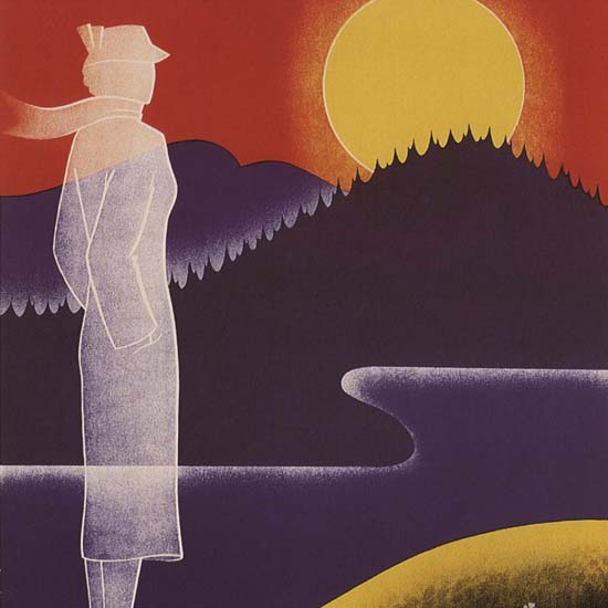 Detail Of Finland Finnland Sundown Sunset | Best of Vintage Ad Art 1891-1970