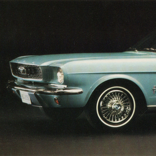 Detail Of Ford Millionth Mustang Limited Edition 1966 | Best of Vintage Ad Art 1891-1970