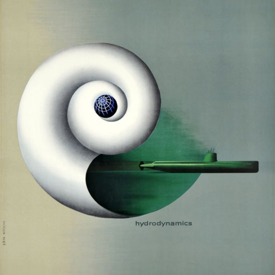 Detail Of General Dynamics Hydrodynamics Atome 1955 | Best of 1950s Ad and Cover Art