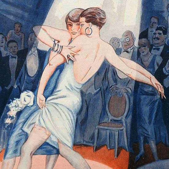 Detail Of George Pavis La Vie Parisienne 1925 Endroit Bien Parisien page | Best of Vintage Ad Art 1891-1970