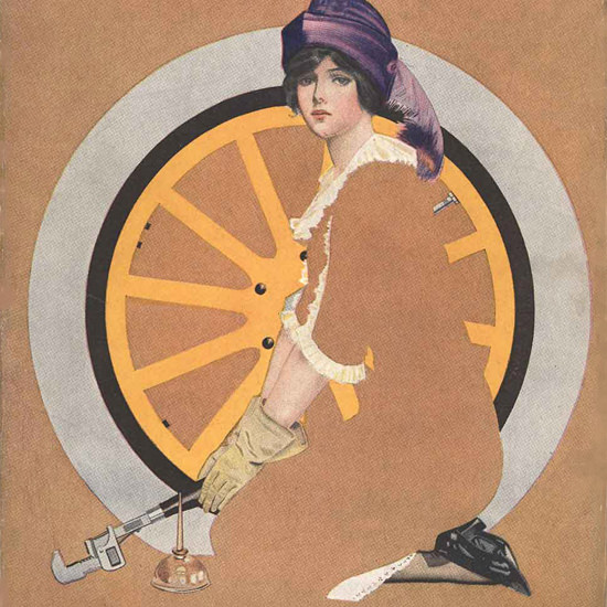 Detail Of Good Housekeeping August 1913 Coles Phillips | Best of Vintage Ad Art 1891-1970