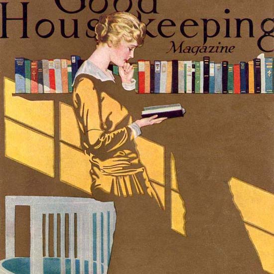 Detail Of Good Housekeeping Cover Copyright 1915 Coles Phillips | Best of Vintage Ad Art 1891-1970