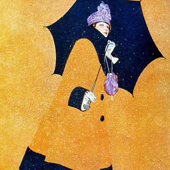 Detail Of Good Housekeeping February 1917 Coles Phillips | Best of Vintage Ad Art 1891-1970