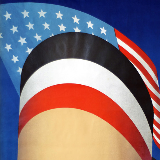 Detail Of Hamburg-Amerika Linie HAPAG New York 1927 | Best of Vintage Ad Art 1891-1970