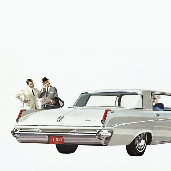 Detail Of Imperial Crown 1963 Spare Tire Effect | Best of 1960s Ad and Cover Art