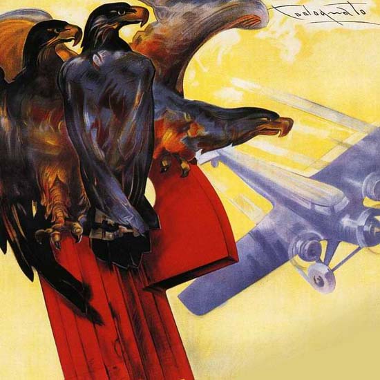 Detail Of Internationale Luftschiffahrts-Ausstellung 1935 | Best of 1930s Ad and Cover Art