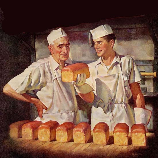 Detail Of It Takes A Baker 1948 | Best of 1940s Ad and Cover Art
