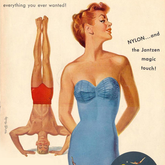 Detail Of Jantzen Swim Suits Everything You Ever Wanted | Best of Vintage Ad Art 1891-1970