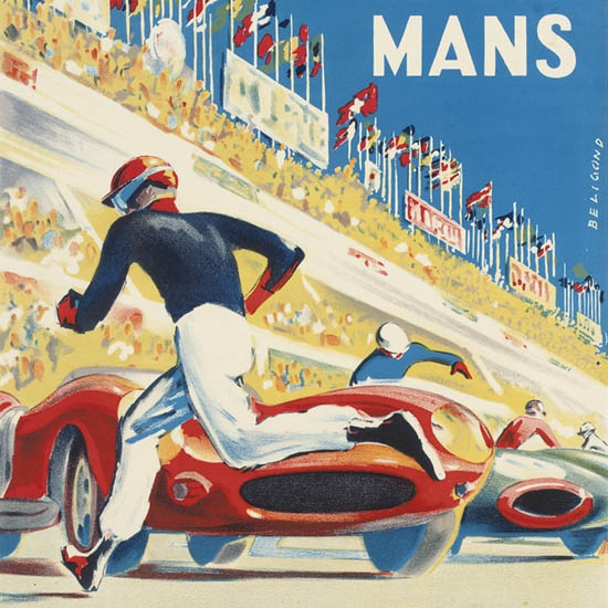 Detail Of Le Mans 1959 24 Hours | Best of Vintage Ad Art 1891-1970