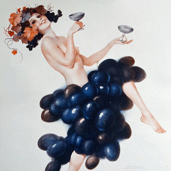 Detail Of Leo Fontan La Vie Parisienne 1931 La Grappe page | Best of 1930s Ad and Cover Art