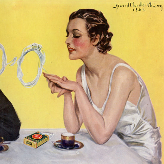 Detail Of Lucky Strike Cigarettes Forever And Ever 1933 | Best of 1930s Ad and Cover Art