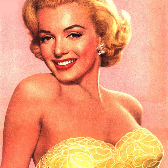 Detail Of Marilyn Monroe Hollywood Niagara Tru Glo 1953 | Best of Vintage Ad Art 1891-1970