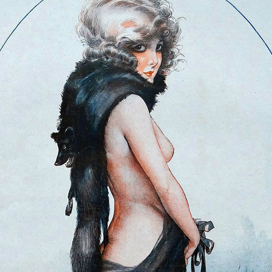 Detail Of Maurice Milliere La Vie Parisienne 1923 Poule Pris Renard page | Best of 1920s Ad and Cover Art