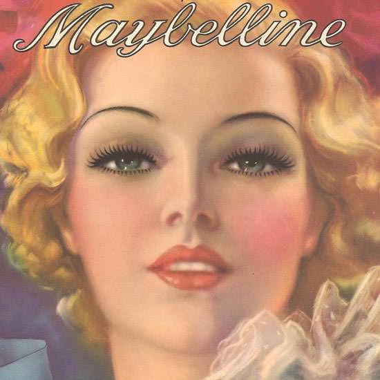 Detail Of Maybelline Beautiful Eyes For You 1930 | Best of Vintage Ad Art 1891-1970