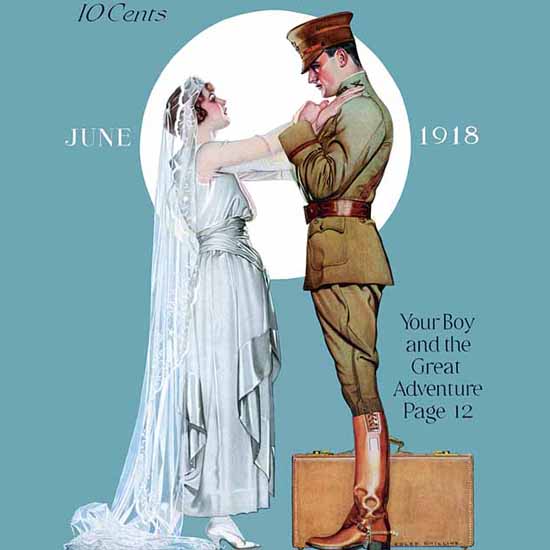 Detail Of McCalls Magazine June 1918 Coles Phillips | Best of Vintage Ad Art 1891-1970