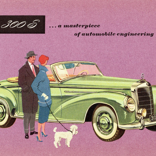 Detail Of Mercedes Benz Type 300 S Roadster 1955 | Best of 1950s Ad and Cover Art