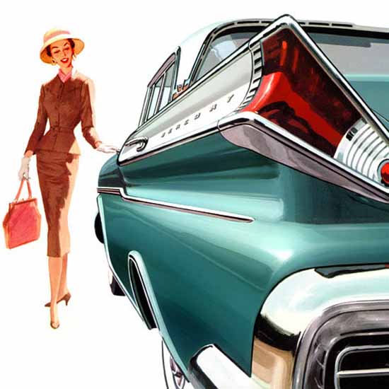 Detail Of Mercury Montclair Phaeton 1957 Ad | Best of 1950s Ad and Cover Art