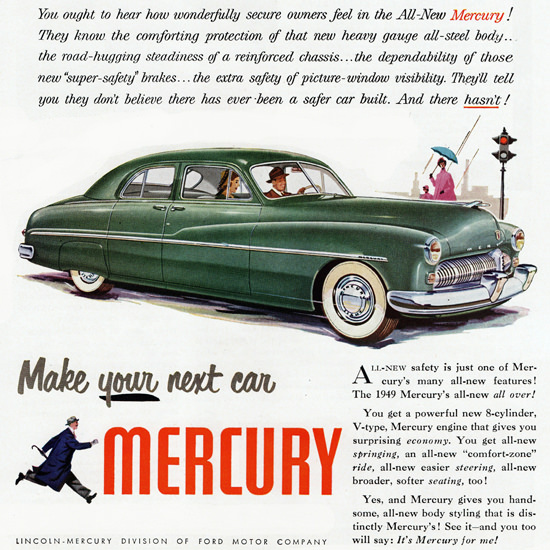 Detail Of Mercury Sport 1949 Safe Doesnt Say Enough | Best of Vintage Ad Art 1891-1970