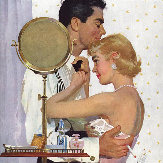 Detail Of Mountain Goats No Children Cigarettes | Best of Vintage Ad Art 1891-1970