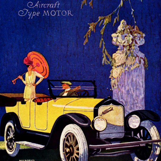 Detail Of National Phaeton 1919 Aircraft Type Motor | Best of Vintage Ad Art 1891-1970