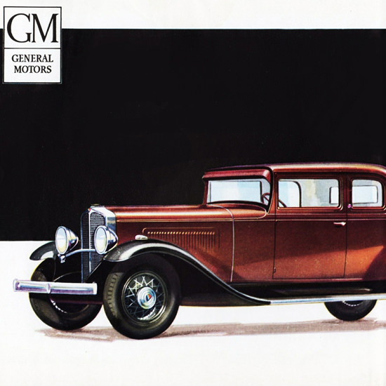 Detail Of Oakland Sport Coupe 1931 The Beautiful | Best of 1930s Ad and Cover Art