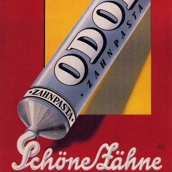 Detail Of Odol Zahnpasta Schoene Zaehne Austria | Best of Vintage Ad Art 1891-1970