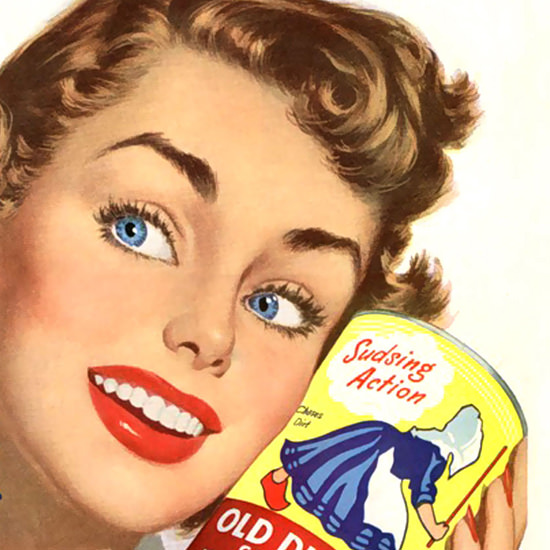 Detail Of Old Dutch Cleanser | Mad Men Art | Vintage Ad Art Collection