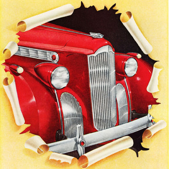 Detail Of Packard 1940 More Car For Your Money | Best of 1940s Ad and Cover Art